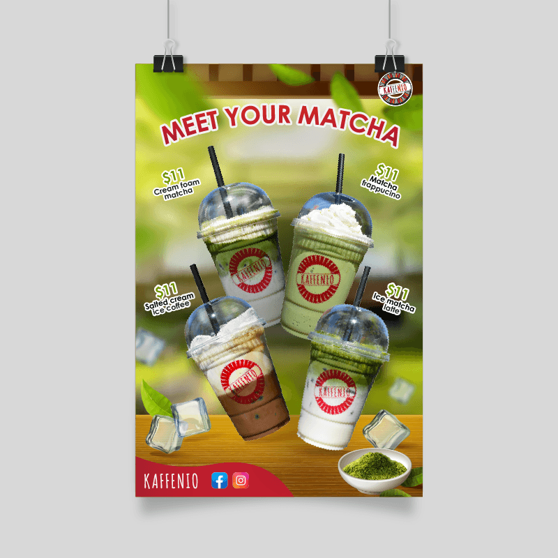 Digital displays - Kaffenio - meet your matcha